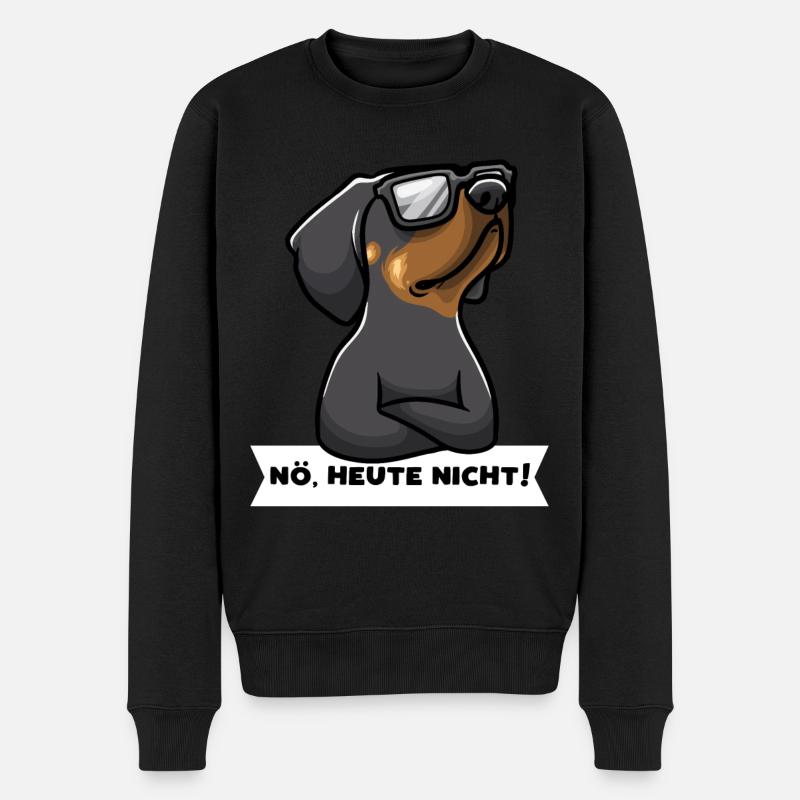 Sturer Slowakische Hund Schwarzwildbracke - Männer Premium Bio Pullover - Schwarz