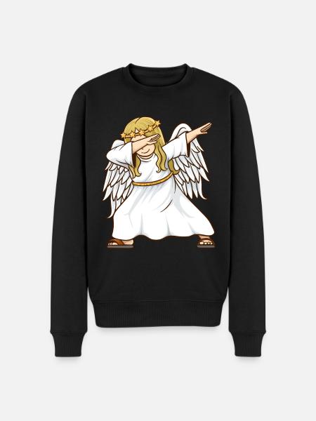 Christkind Christkind and Santa Claus - Men's Premium Organic Jumper - black