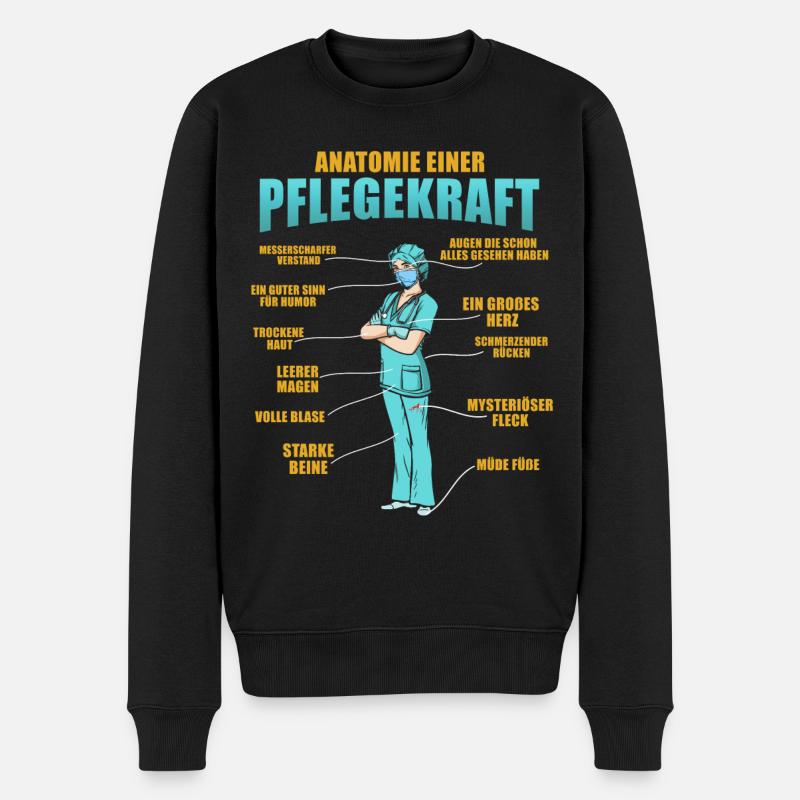 Infirmière Anatomie - Pull Premium bio Homme - noir