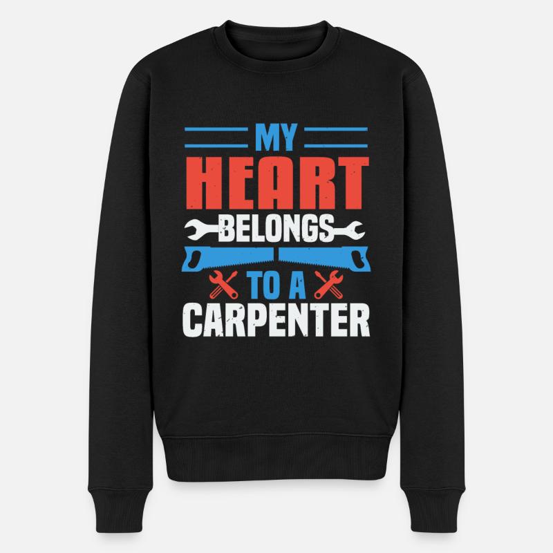 Tischler Schreiner Geschenk - Männer Premium Bio Pullover - Schwarz