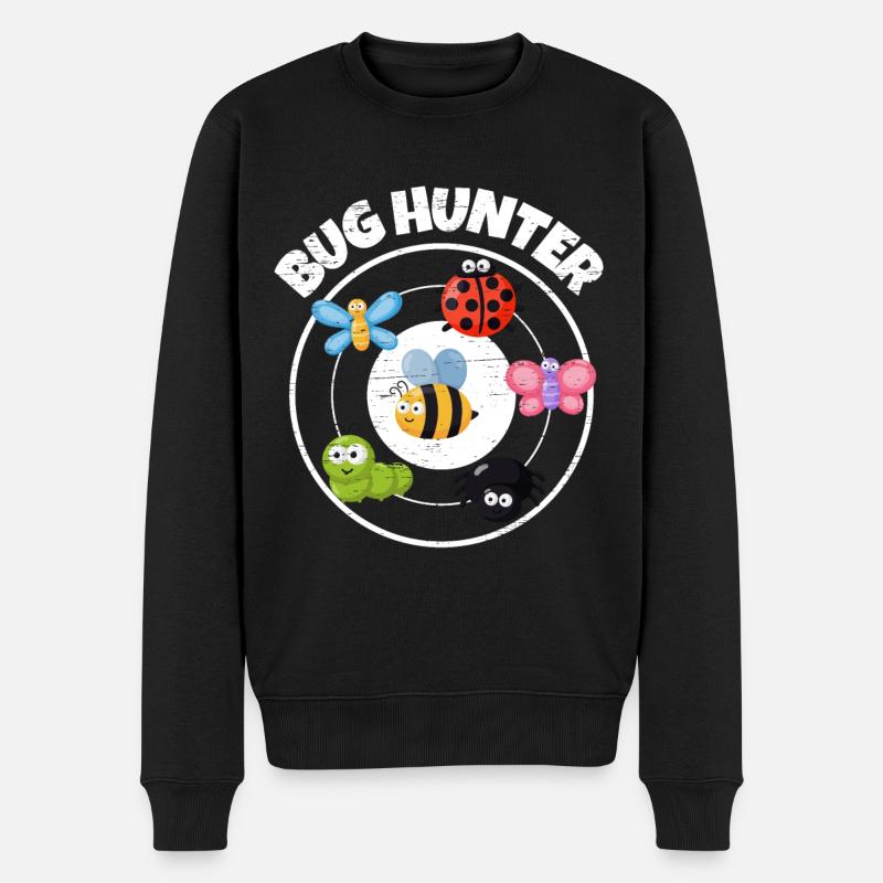 Bug Collecting Bug Hunter - Männer Premium Bio Pullover - Schwarz