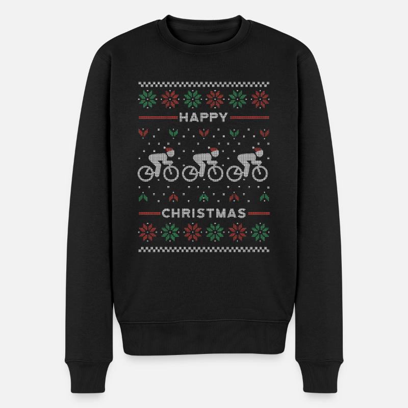 Bike Ugly Pull Noël - Pull Premium bio Homme - noir