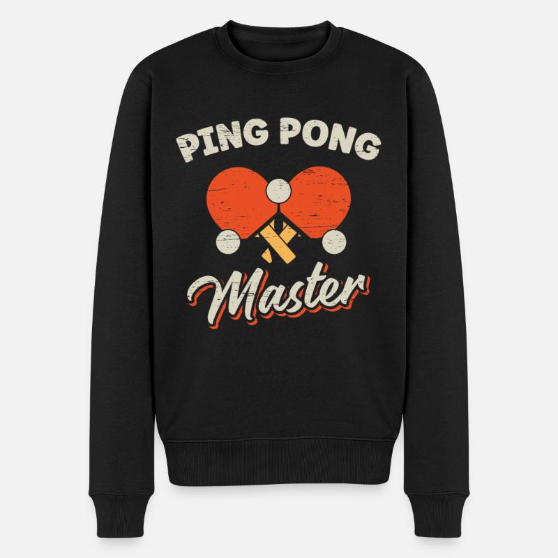 Table Tennis Ping Pong - Pull Premium bio Homme - noir