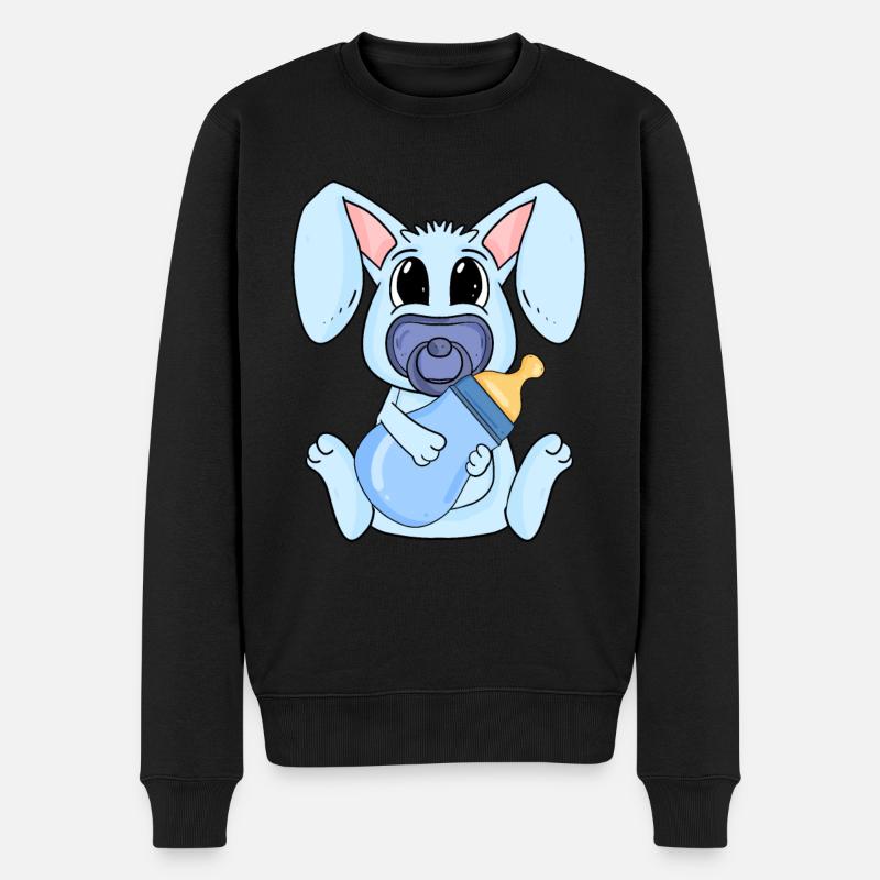 Bébé Garçon Lapin - Pull Premium bio Homme - noir