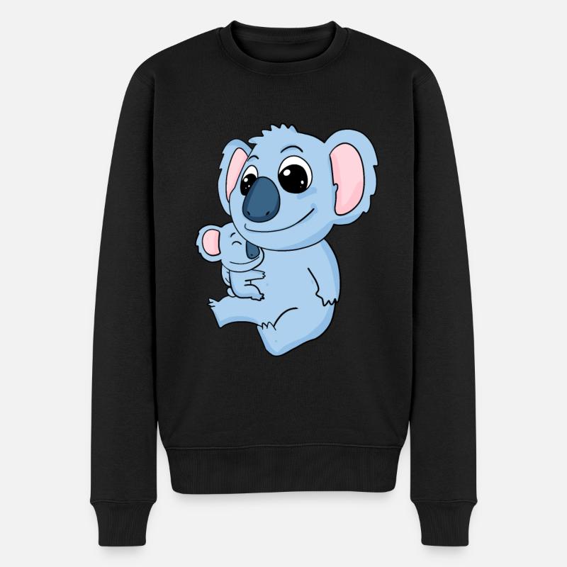 Famille - Koala avec bébé - Koala - Pull Premium bio Homme - noir