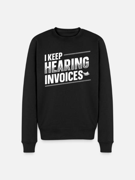 Accounting I Keep Hearing Invoices - Men's Premium Organic Jumper - black