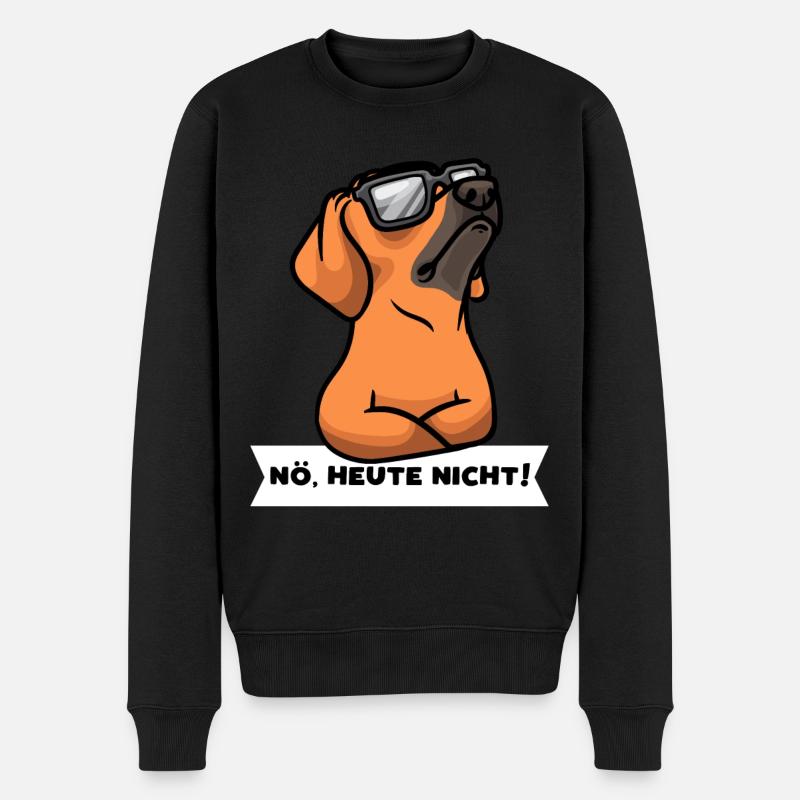 Rhodesian Ridgeback Hund - Männer Premium Bio Pullover - Schwarz