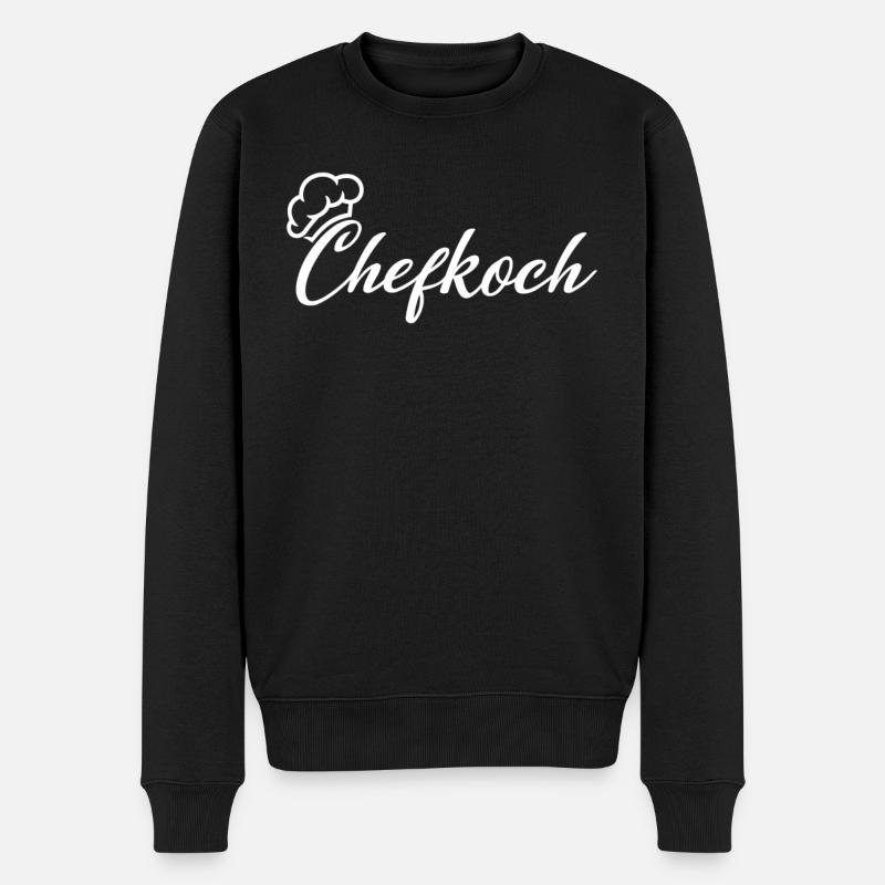 Chefkoch - Männer Premium Bio Pullover - Schwarz