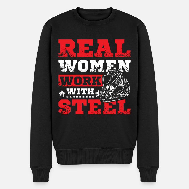 femmes soudeuses - Pull Premium bio Homme - noir