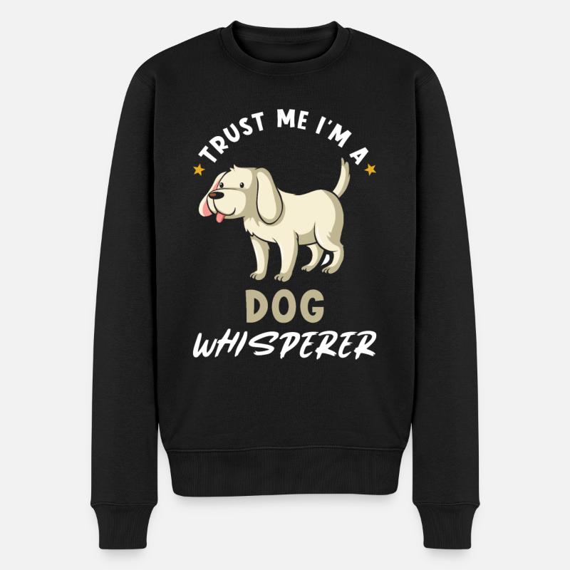 Hund - Trust me Im a Dog Whisperer - Männer Premium Bio Pullover - Schwarz