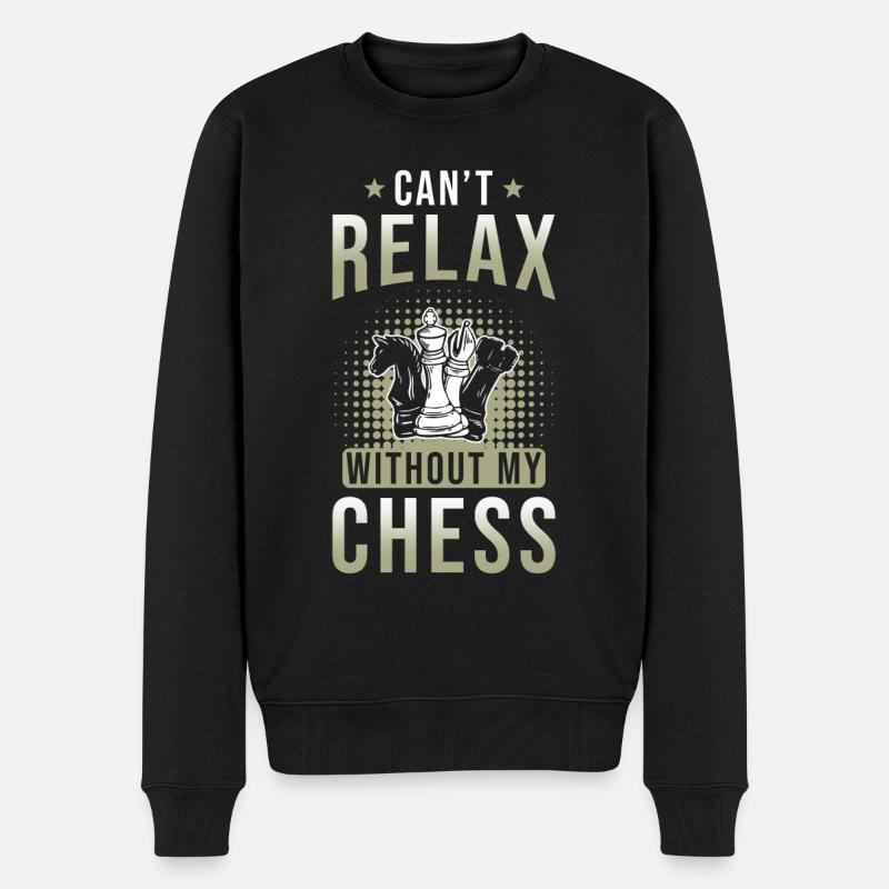 Schach Geschenk - Männer Premium Bio Pullover - Schwarz