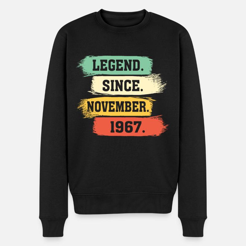 Légende depuis novembre 1967 - Pull Premium bio Homme - noir