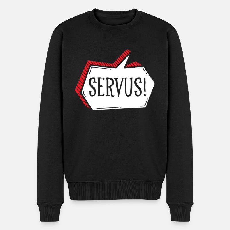 Servus - Männer Premium Bio Pullover - Schwarz
