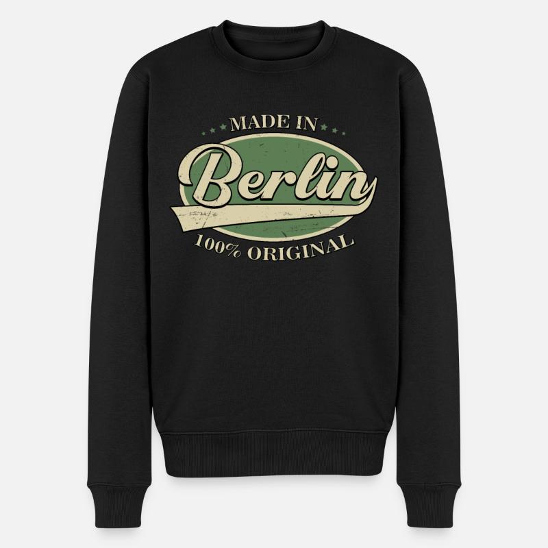 Fabriqué à Berlin - Pull Premium bio Homme - noir