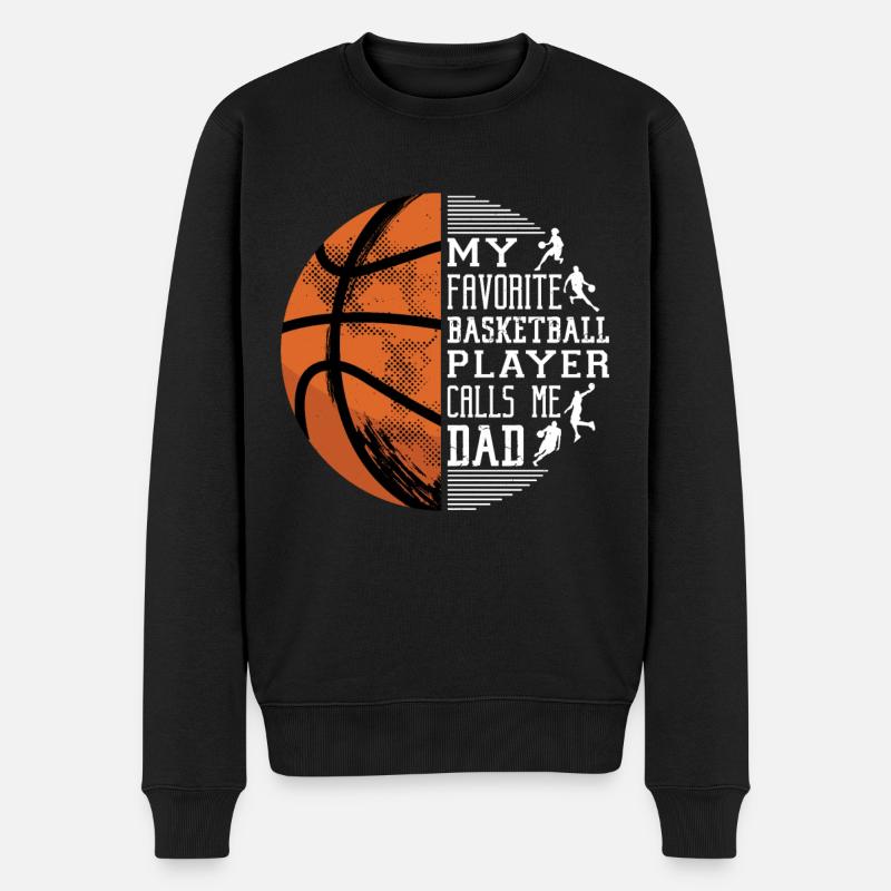 Le père du basket-ball - Pull Premium bio Homme - noir