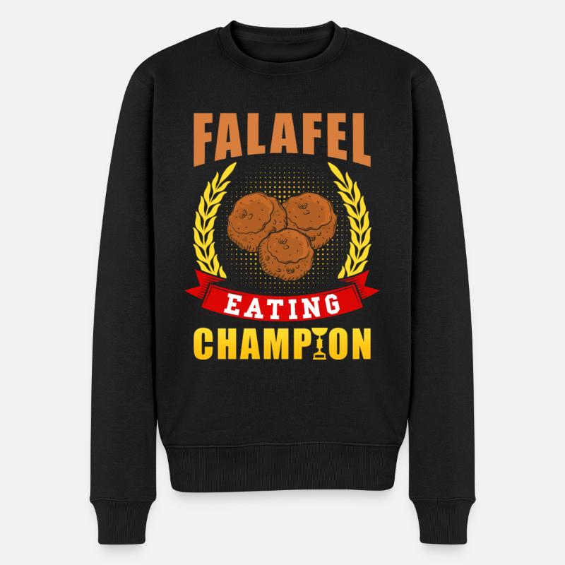 Falafel Champion - Pull Premium bio Homme - noir