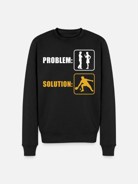 Play table tennis - Men's Premium Organic Jumper - black