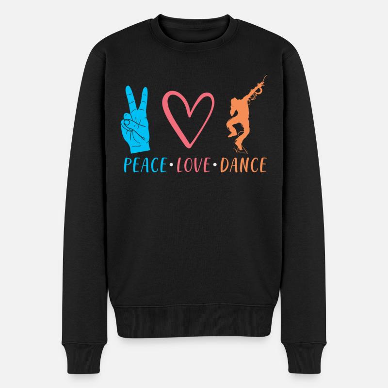 Tanzen Tänzer Geschenk - Männer Premium Bio Pullover - Schwarz
