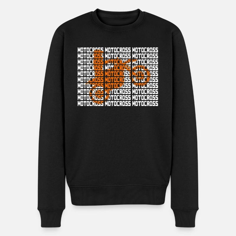 Motocross - Pull Premium bio Homme - noir