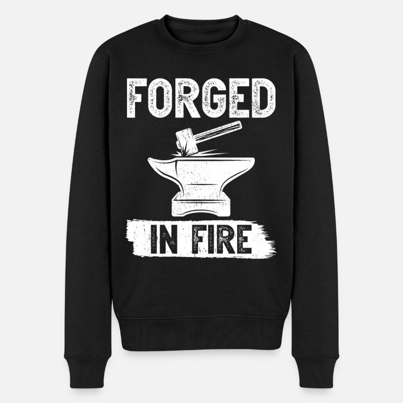 Smed Smed Smed - Økologisk premium-sweatshirt til mænd - sort