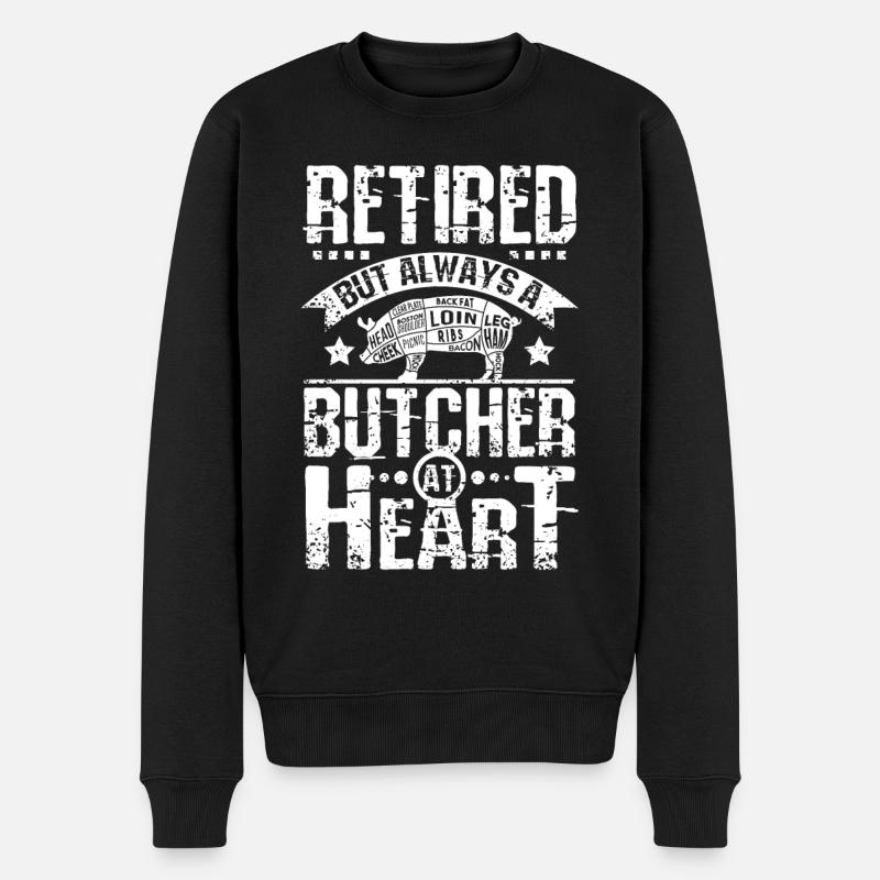 Boucher à la retraite - Pull Premium bio Homme - noir