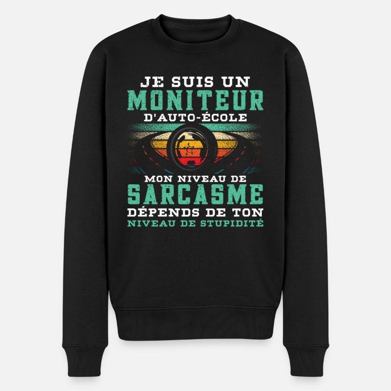 Moniteur De Conduite moniteur d'auto-école - Pull Premium bio Homme - noir