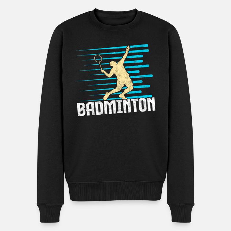 Badminton - Pull Premium bio Homme - noir
