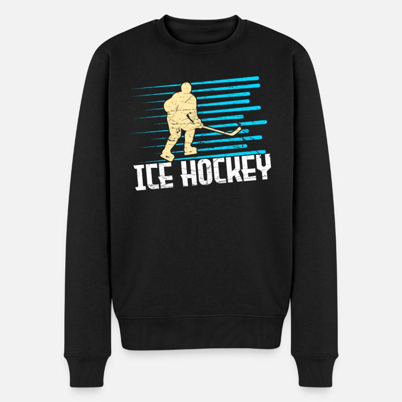 Hockey sur glace - Pull Premium bio Homme - noir