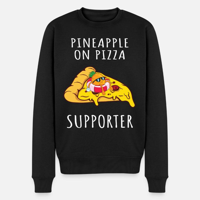 Pizza Hawaii Ananas Pizza Nourriture - Pull Premium bio Homme - noir
