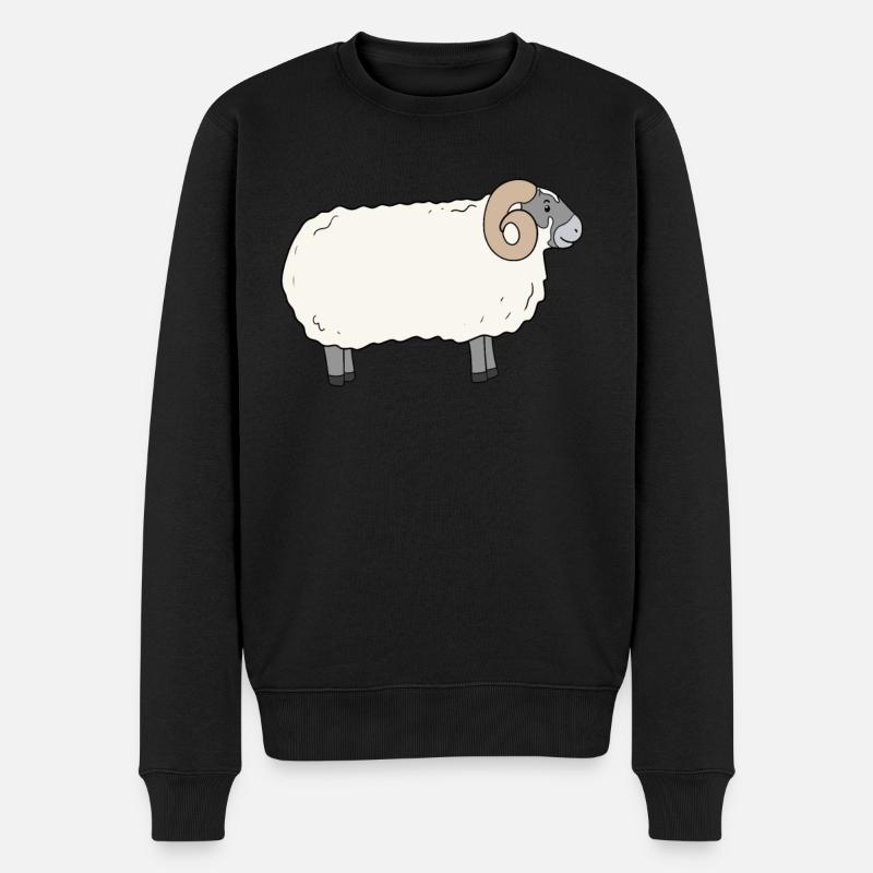scottish Blackface Schaf - Männer Premium Bio Pullover - Schwarz