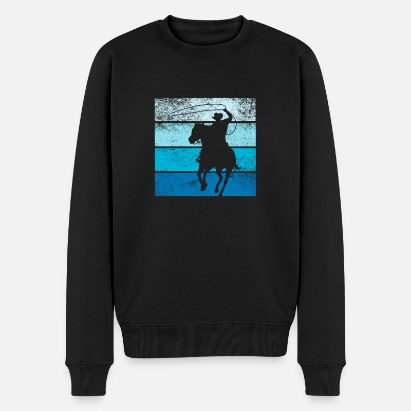 Cow-boy - Pull Premium bio Homme - noir