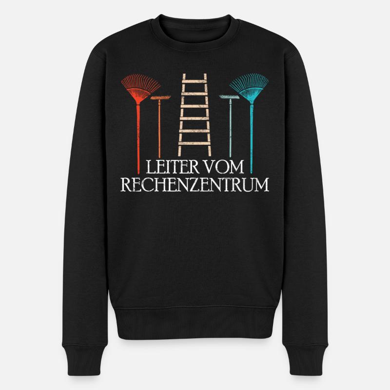 Gärtner | Leiter vom Rechenzentrum - Männer Premium Bio Pullover - Schwarz