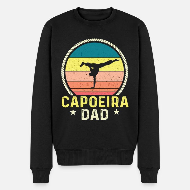 Capoeira Papa - Pull Premium bio Homme - noir