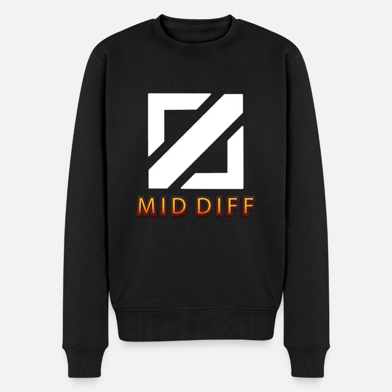 mid diff Tilter tilted gaming - Männer Premium Bio Pullover - Schwarz