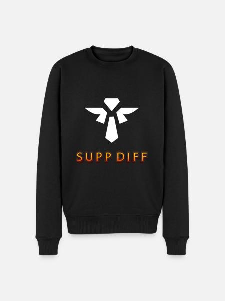 supp diff Tilter tilted gaming - Männer Premium Bio Pullover - Schwarz
