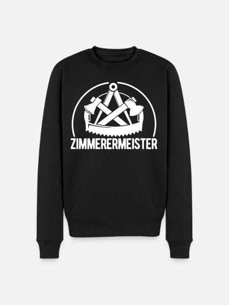 Zimmerer Meister Zimmermeister Zimmermann - Männer Premium Bio Pullover - Schwarz