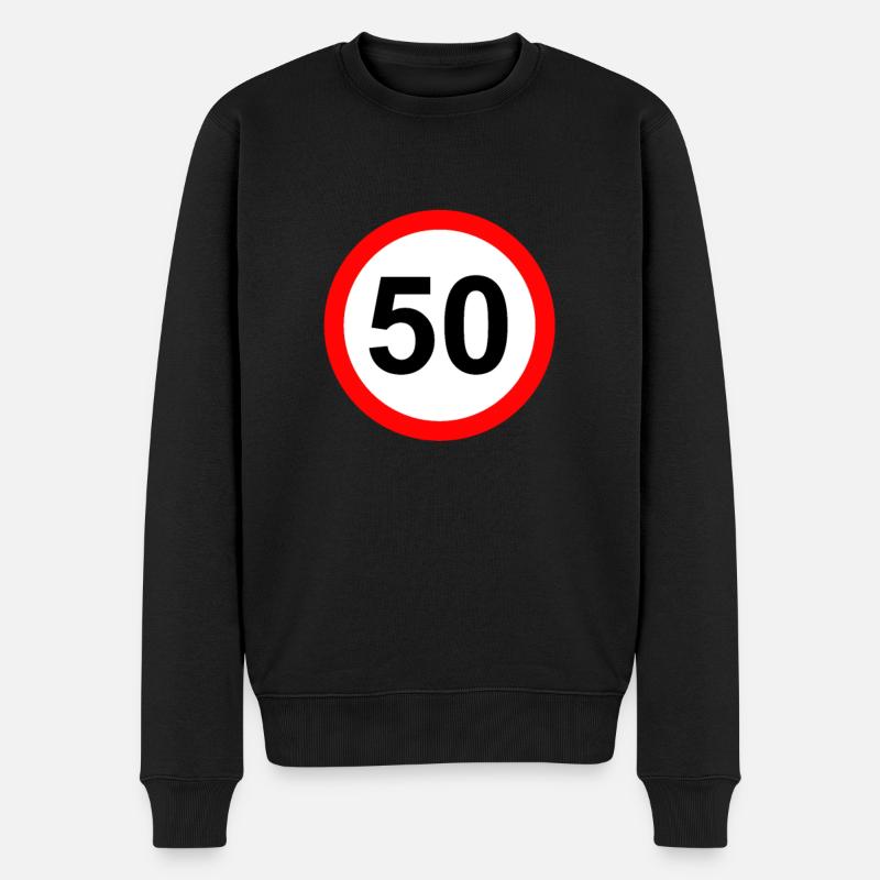 50e anniversaire - Pull Premium bio Homme - noir