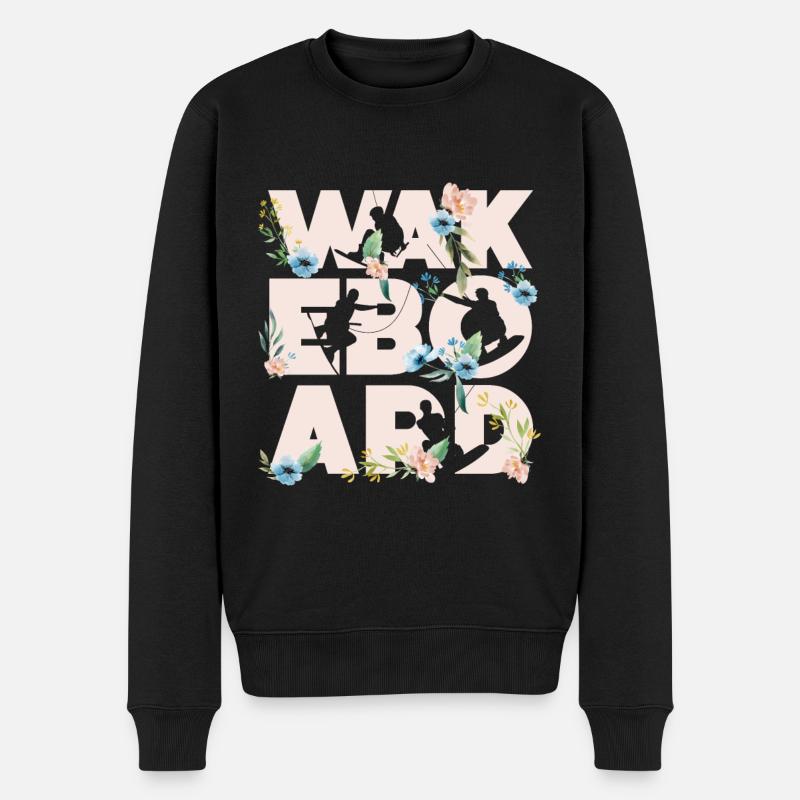 WAKEBOARD Wakeboarding Wakeboarder - Pull Premium bio Homme - noir