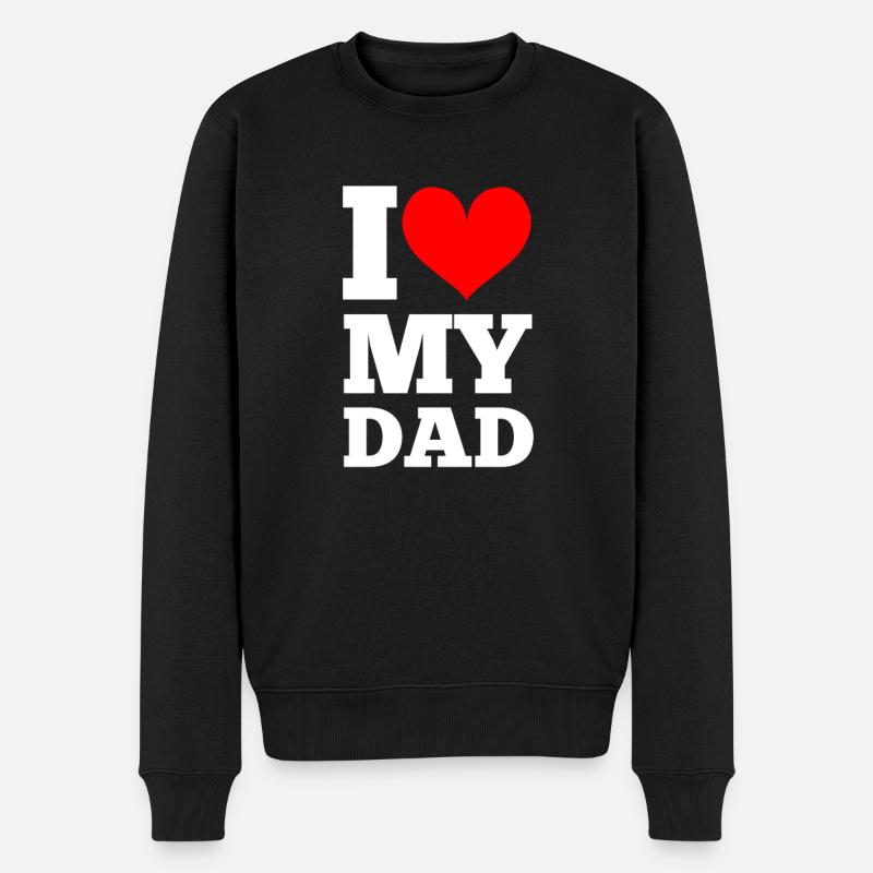 J’aime mon père - Pull Premium bio Homme - noir