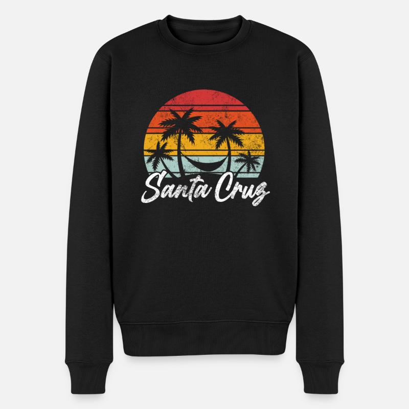 Santa Cruz - Männer Premium Bio Pullover - Schwarz