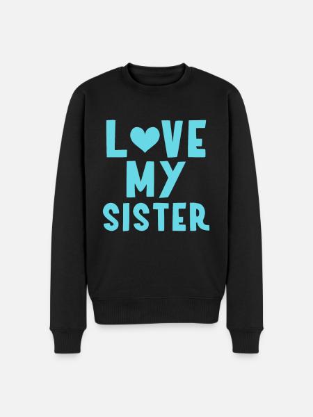 I my sister - Men's Premium Organic Jumper - black