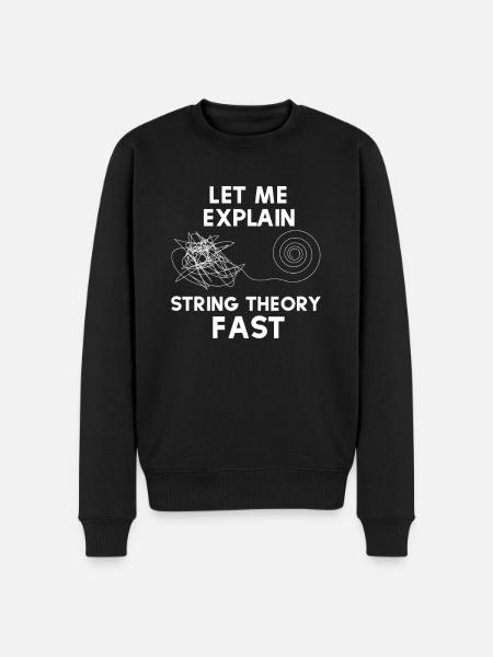 String Theory - Men's Premium Organic Jumper - black