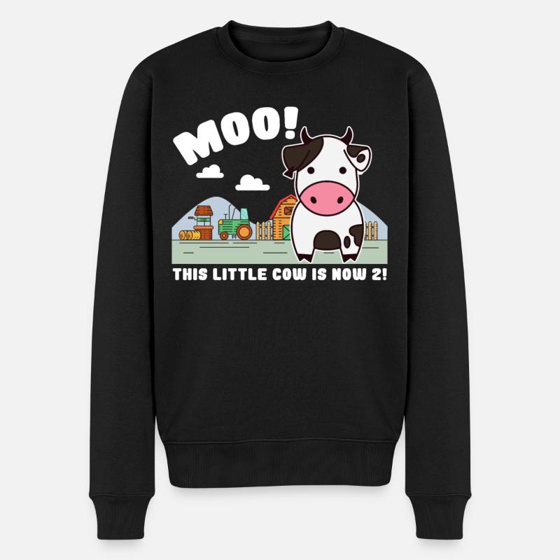 2nd birthday farm 2 Birthday Farm - Männer Premium Bio Pullover - Schwarz