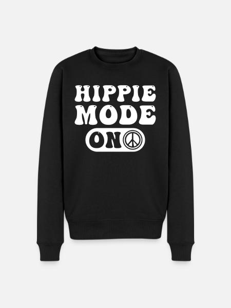 Hippy - Men's Premium Organic Jumper - black