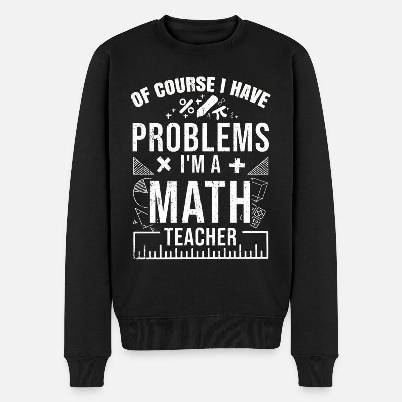 Mathématiques - Pull Premium bio Homme - noir