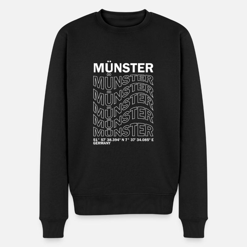 Coordonnées de Münster - Pull Premium bio Homme - noir