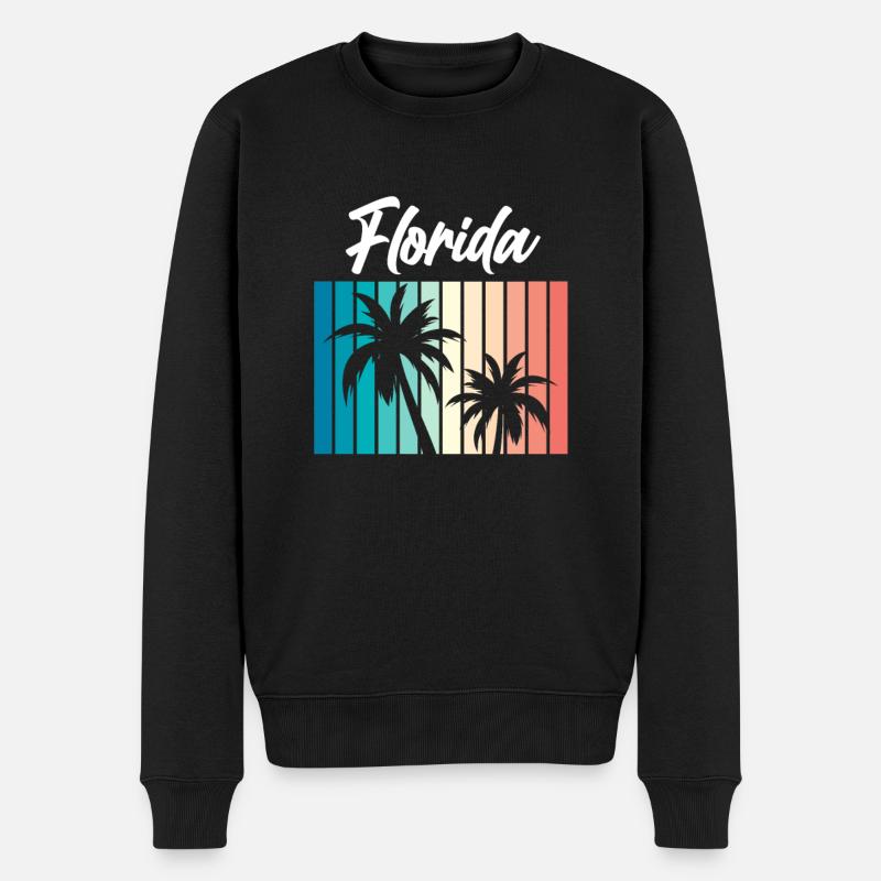 Florida - Männer Premium Bio Pullover - Schwarz