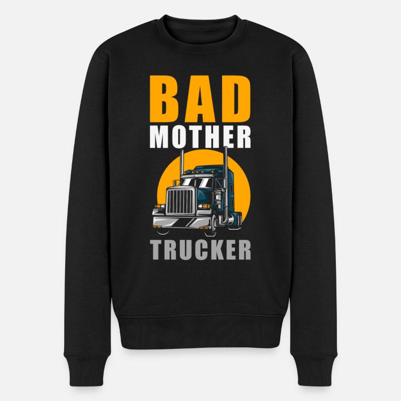 Mauvaise mère camionneur - Pull Premium bio Homme - noir