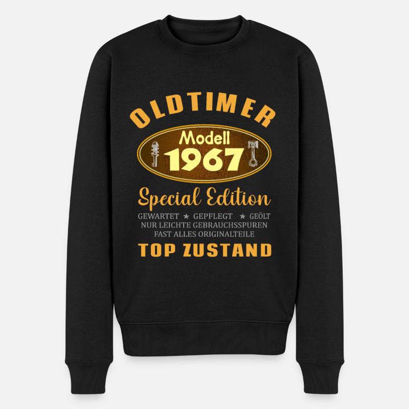 Oldtimer Modell 1967 Auto 55. Geburtstag Geschenk - Männer Premium Bio Pullover - Schwarz