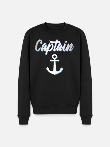Kapitän Captain - Men's Premium Organic Jumper - black